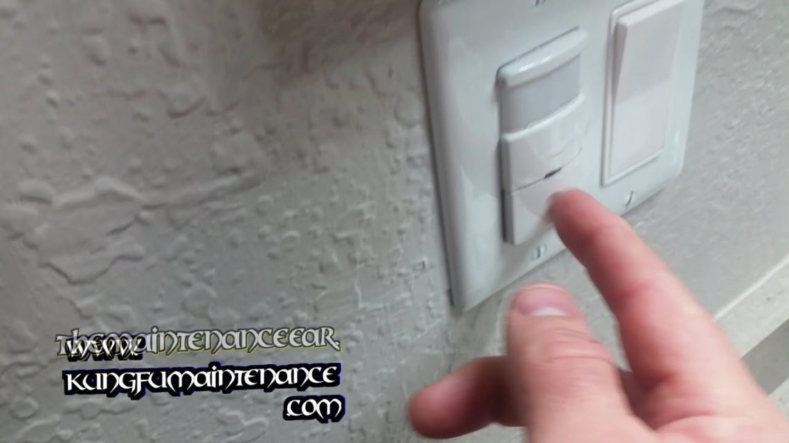 How do you reset a motion sensor light switch?
