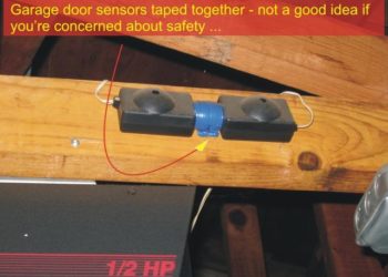 sears garage door sensors bypass