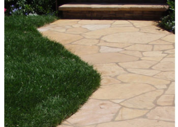 How do you restore color to flagstone?