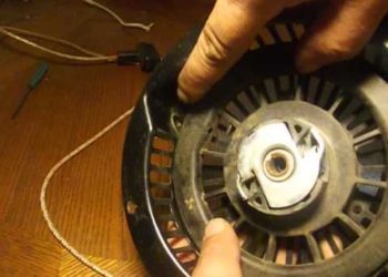 How do you replace the pull cord on a Craftsman snowblower?