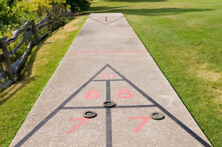 How do you resurface a shuffleboard court?