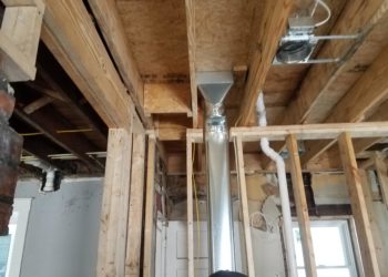 hvac duct through wall