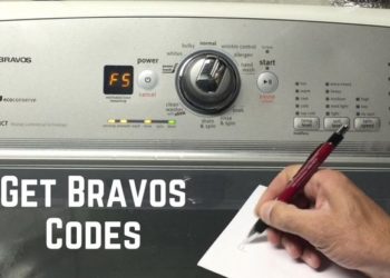 Where do I find the error code on a Maytag Centennial washer?