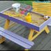 How do you sand down a picnic table?