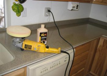 how do you polish a corian countertop