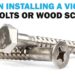lag screw vs wood screw