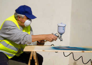 can you use spray paint on wood