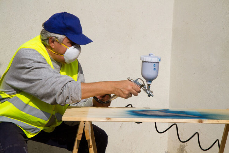 can you use spray paint on wood
