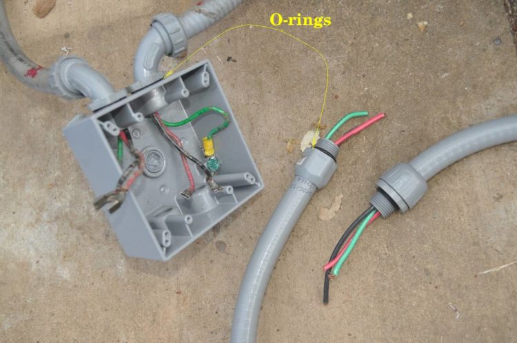 how to connect flexible conduit to electrical box