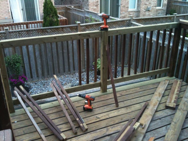 fix deck railing