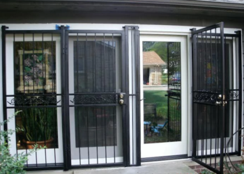 How do you secure a sliding patio door from burglars?