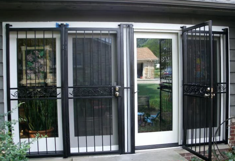 How do you secure a sliding patio door from burglars?