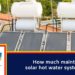do solar hot water systems need servicing