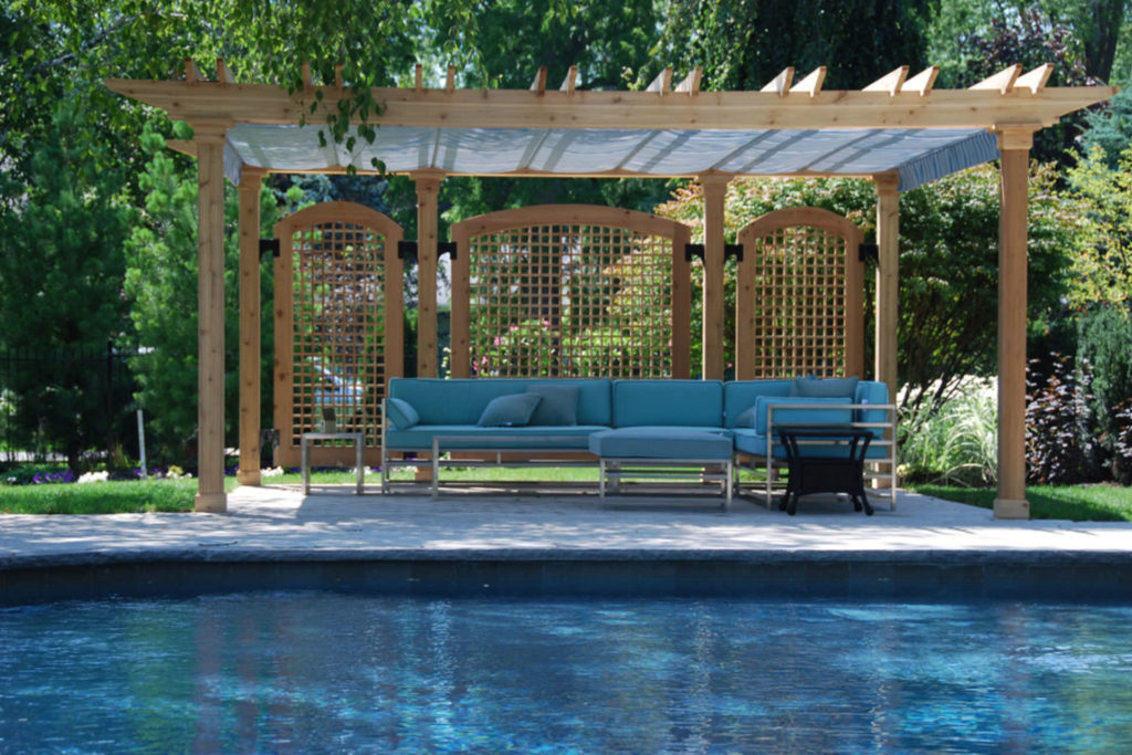 pool shade for above ground pool