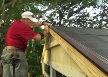 how to install a shed roof