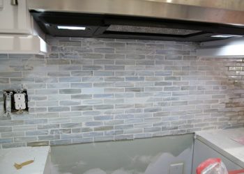 how to grout slate backsplash