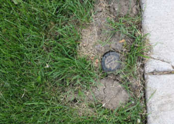 sprinkler head leaking while running