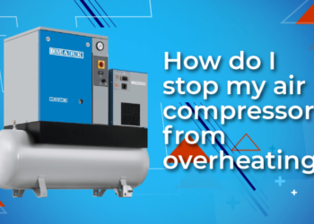 How do you stop an air compressor from overheating?