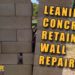 leaning wall repair