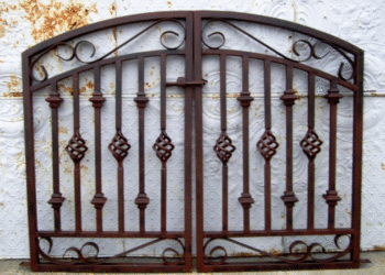 How do you refurbish a wrought iron gate?