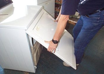 how to take the front off a maytag washer