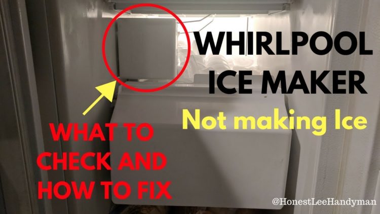 How do you reset a whirlpool ice maker?