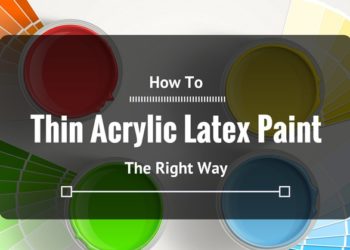 how to thin acrylic latex paint