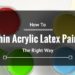 how to thin acrylic latex paint