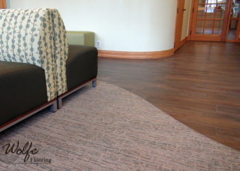 curved carpet to laminate transition