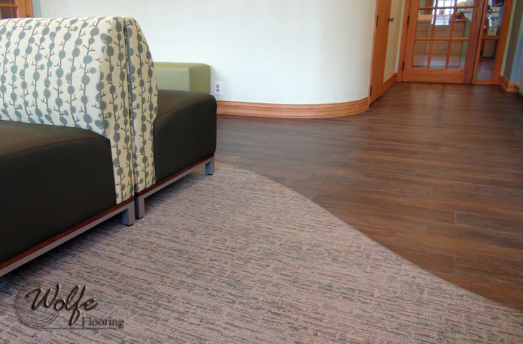 curved carpet to laminate transition