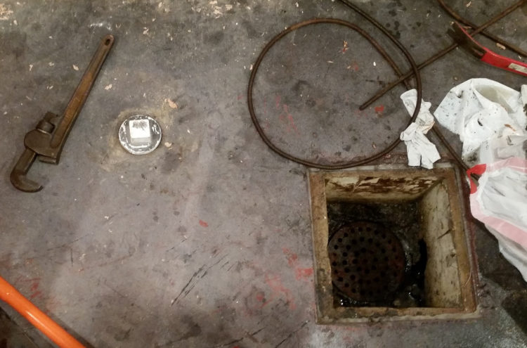 basement sewer trap cover