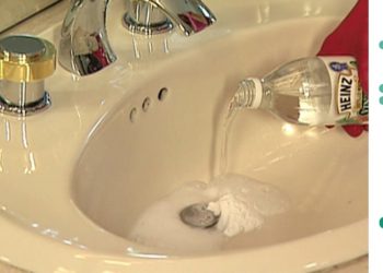 How do you unclog a utility sink drain?