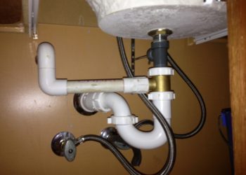 ac drain under sink