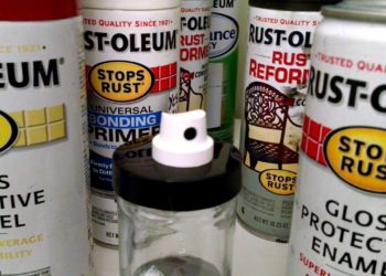 spray paint can nozzle clogged
