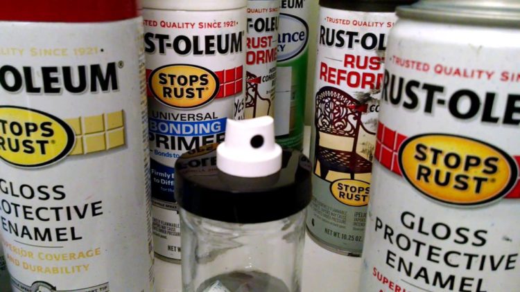 spray paint can nozzle clogged