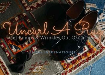 how to get a rug to uncurl