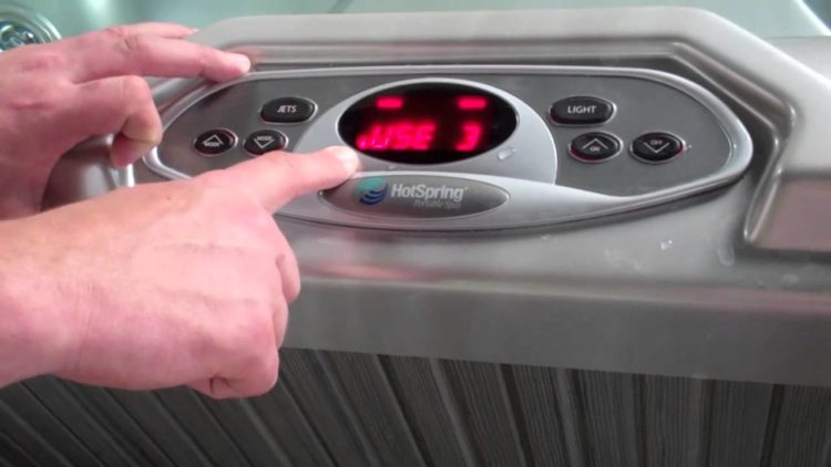 blinking ready light on hot springs hot tub