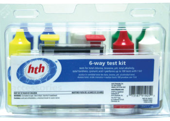How do you use a HTH 6 way test kit?