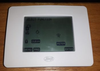 How do I reset my hunter 44860 thermostat?