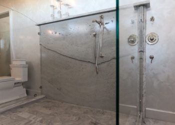 concrete block shower walls