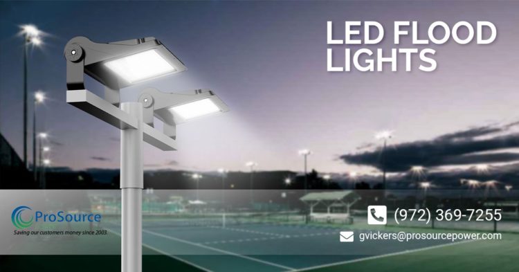 Where should flood lights be placed?