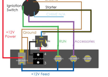 start stop push button switch wiring diagram