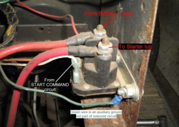 lawn mower solenoid wiring