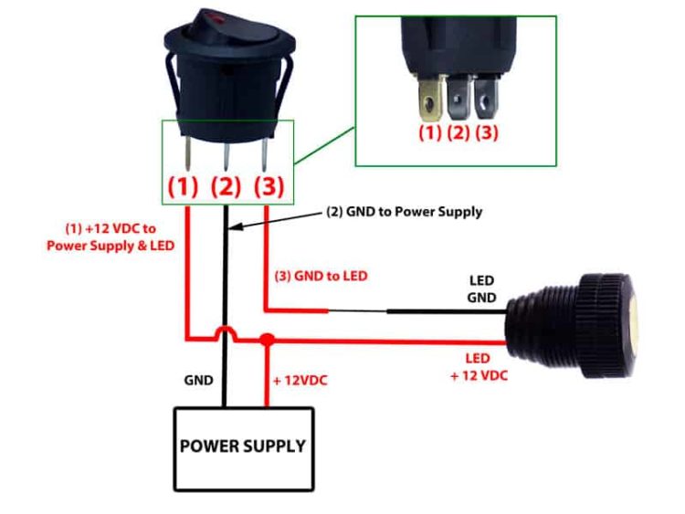 12 volt switch wiring diagram