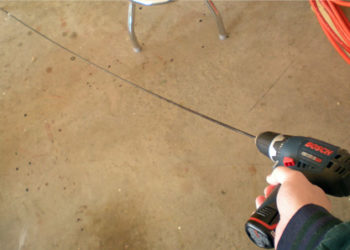 How do you use a flexible drill bit?