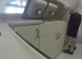 taking out a kitchen sink