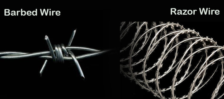 razor wire vs barbed wire