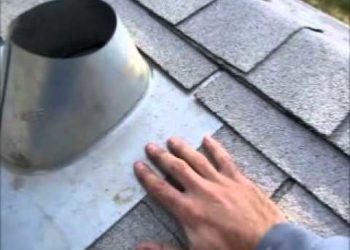 How do you install a furnace vent over a roof?