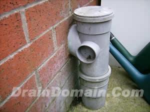 soil pipe through wall