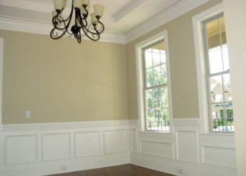 wainscoting under windows